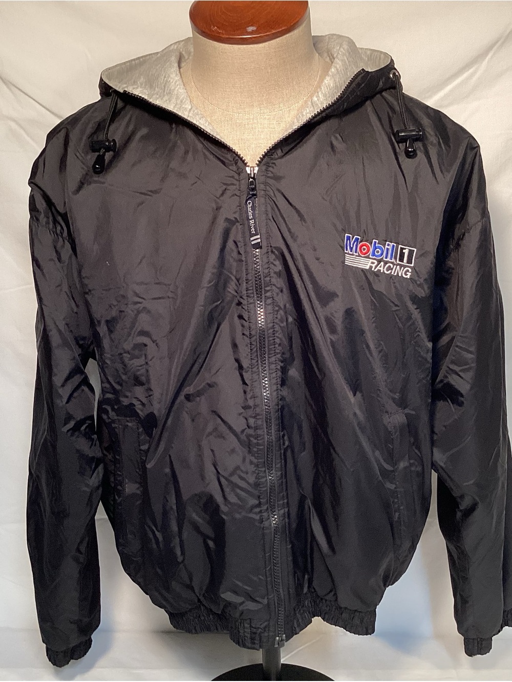 NASCAR Mobil 1 Racing Ryan Newman Rusty Wallace Hooded Jacket Men’s Size Large - Picture 7 of 16